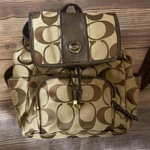 Coach Drawstring backpack purse